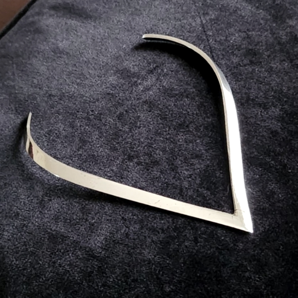 Vintage Stainless Steel Chevron Necklace